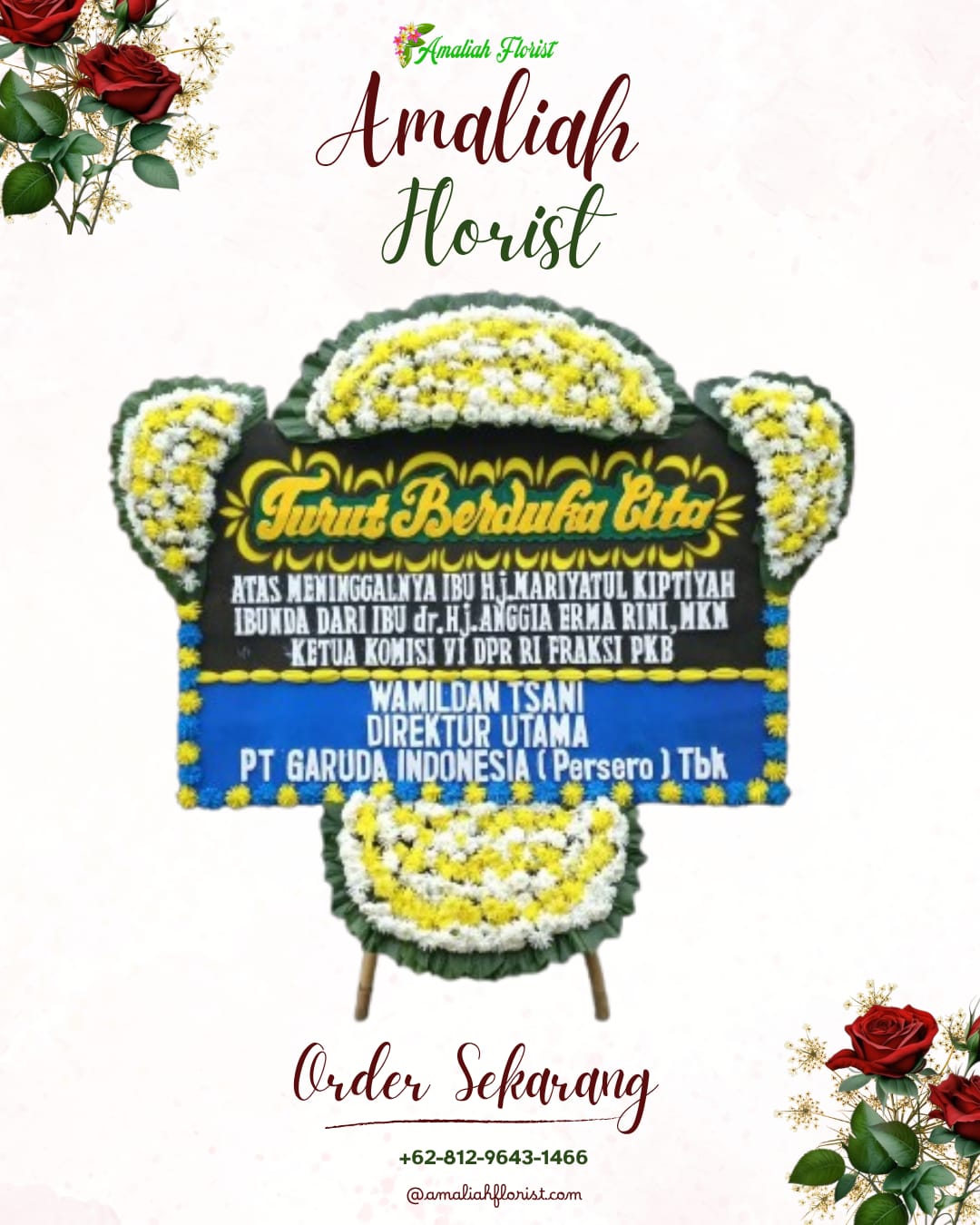 Papan Bunga Duka Sukaraja